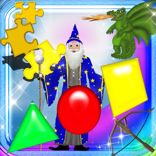 123 Shapes Magical Kingdom - Basic Shapes Learning Experience All In One Games Collection