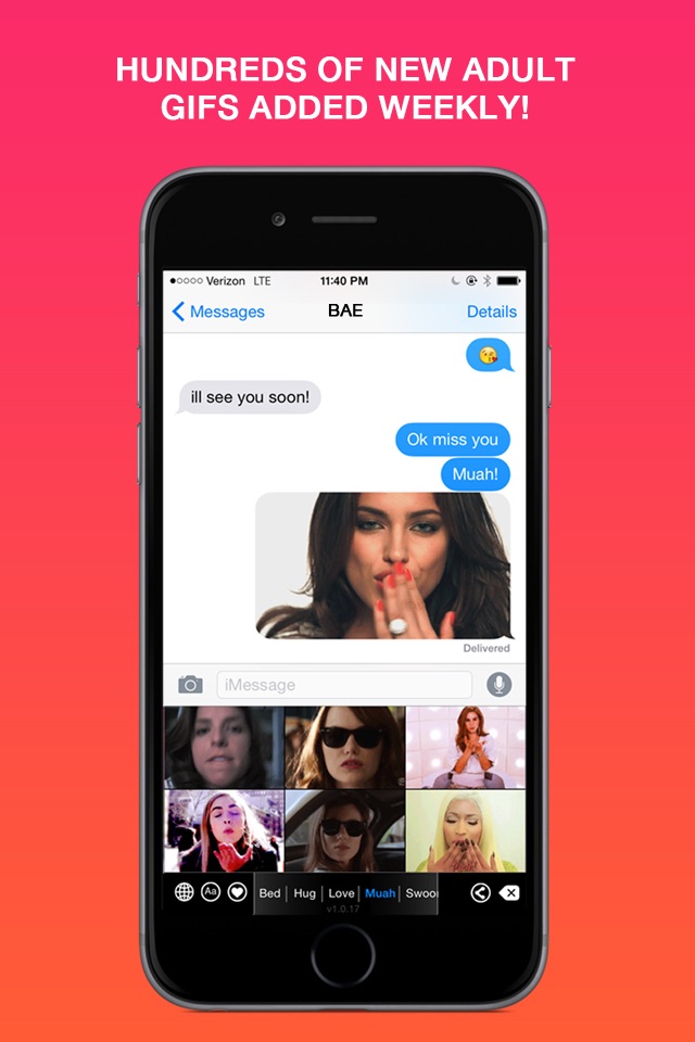 Animated Adult GIF Keyboard screenshot 4