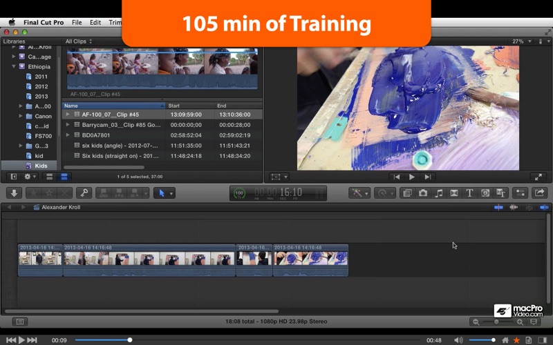 Course for Editing with FCP X thumbnail 4