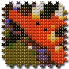 Activities of Cross Stitching Butterfly