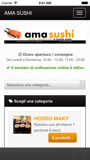 Ama Sushi Genova - Ordina online