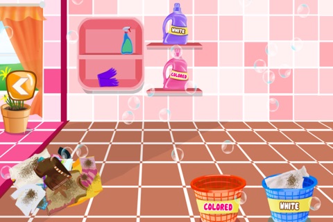 Kids Washing Cleanup - Cleaning, laundry and clothes wash game screenshot 2