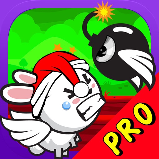 An Angry Flappy Rabbit Vs Flying Bombs Christmas Edition - Pro iOS App