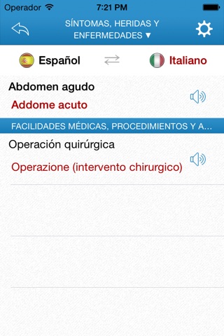 Diccionario médico para viajeros español-italiano screenshot 3