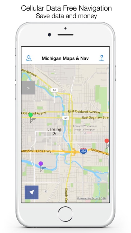 Michigan Offline Maps & Offline Navigation screenshot-0