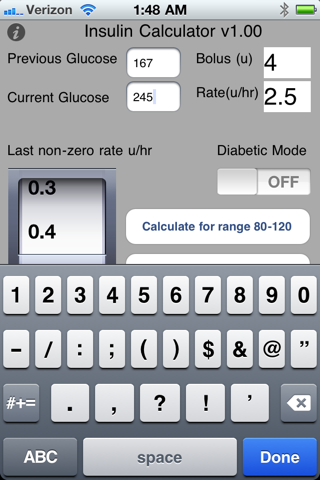 Insulin Protocol Calculator - náhled