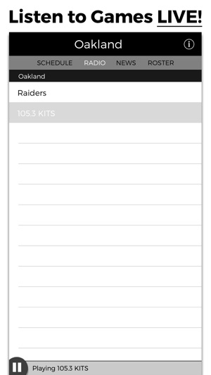 Oakland Football Radio & Live Scores(圖1)-速報App