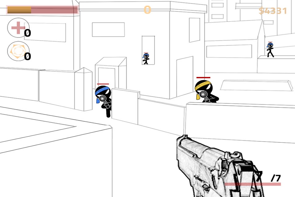 A Stickman Sniper Shooter - Clear vision and shoot-ing army stick war enemies game screenshot 3