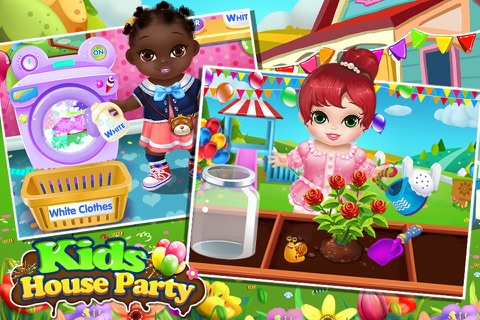 Kids House Party - Playhouse Planner: Fun Cooking, Cleaning & Washing Game screenshot 4