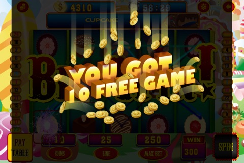 Aawesome Cupcake & Cookie Mania Casino - Play Lucky Slots and Jam Your Friends screenshot 3
