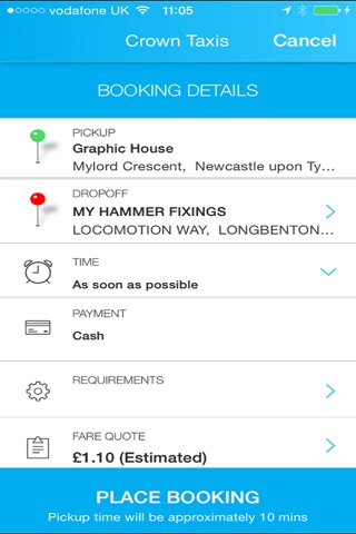 Crown Taxis screenshot 3