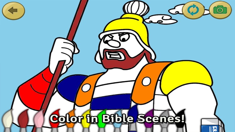 Bible Heroes: David and Goliath - Bible Story, Puzzles, Coloring, and Games for Kids screenshot-3