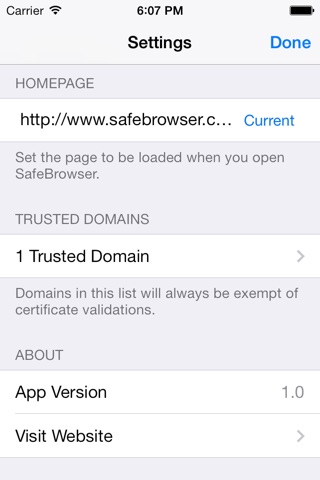 SafeBrowser from Loop screenshot 4
