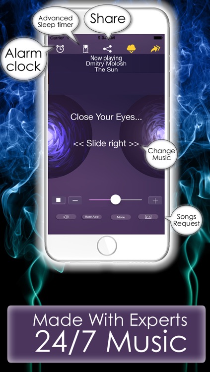 Music for deep sleep and sleep cycle alarm clock New Age radio