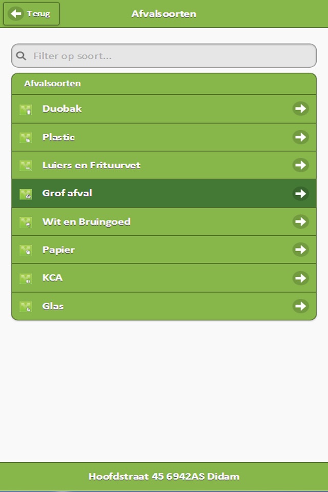 Digitale Afvalwijzer screenshot 2