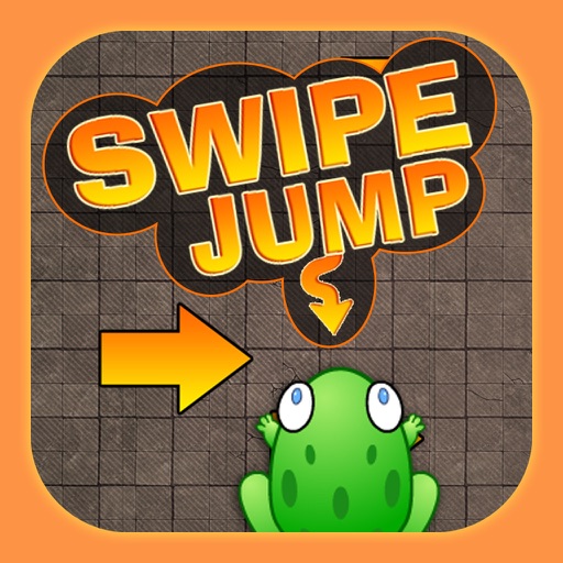 Swipe Jump : Jump the frog using swipe icon