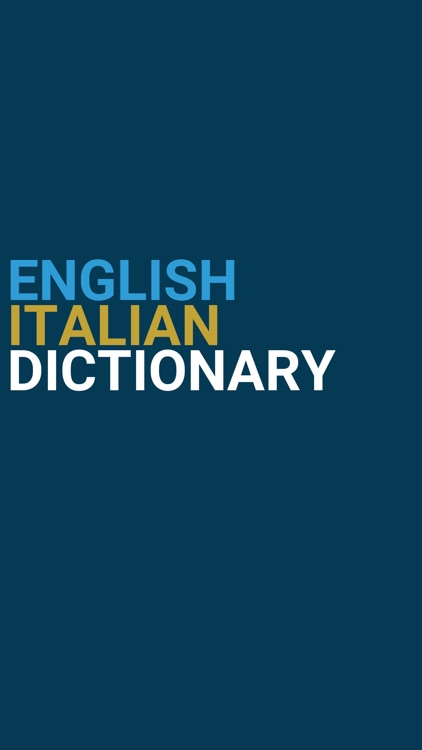 English : Italian Dictionary