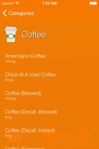 Track Caffeine screenshot 2