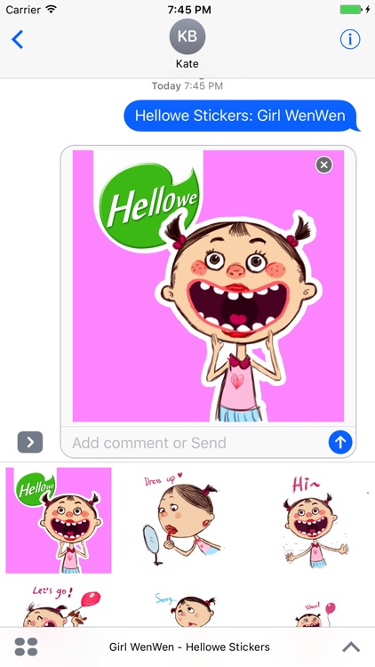 Hellowe Stickers: Girl WenWen