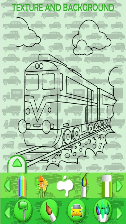 Vehicles Kids Coloring Book