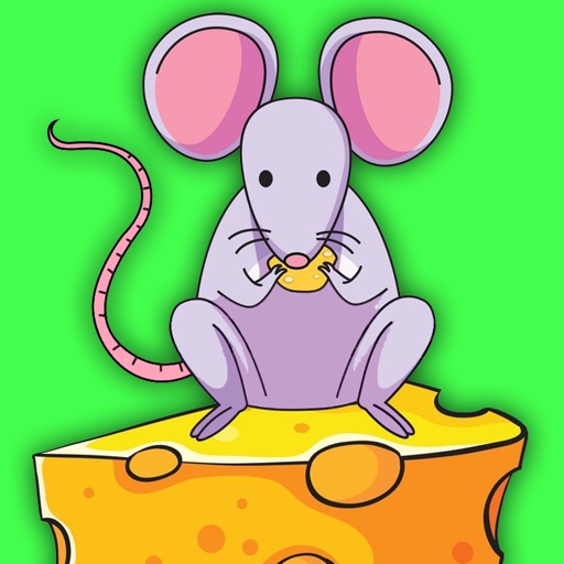 Mouse Cheese Coloring Book For Kids Games