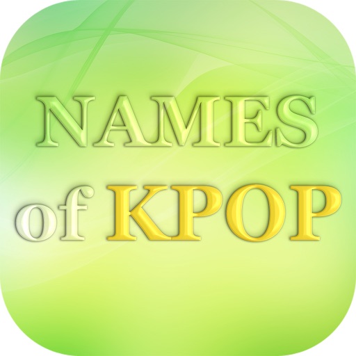 Names Of Kpop iOS App