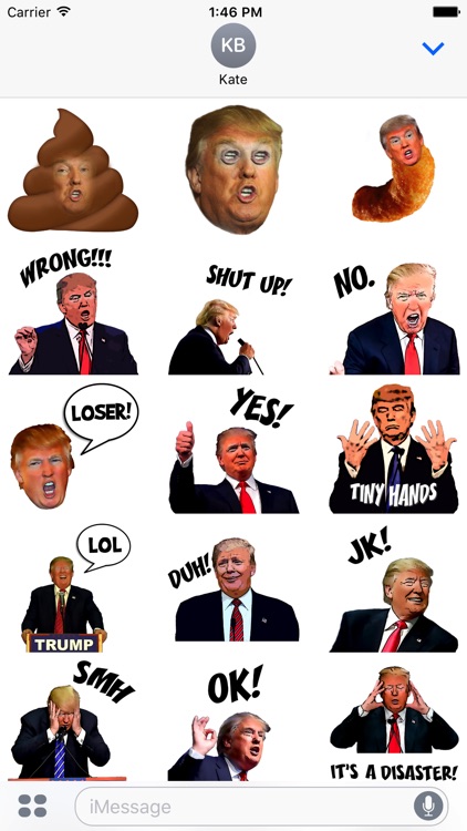 Crazy Trump Stickers