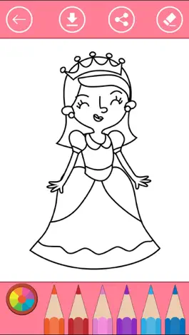 Game screenshot Princess Coloring Book for Girls: Learn to color apk