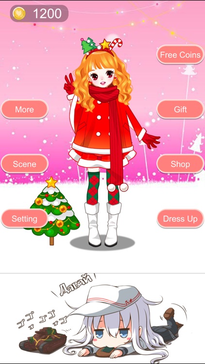 Happy Christmas Sweet Girl Dress Up screenshot-3