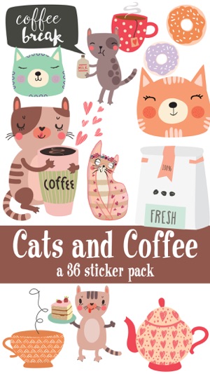 Cats and Coffee Sticker Pack(圖1)-速報App