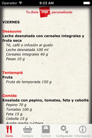 Dieta Melarossa screenshot 2