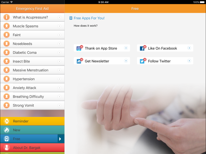 Emergency First Aid - Acupressure Massage Points