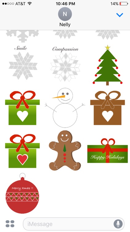 Winter snowflakes stickers