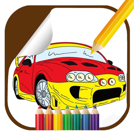 Kids Racing Car Game Coloring Page Edition