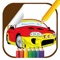 Kids Racing Car Game Coloring Page Edition