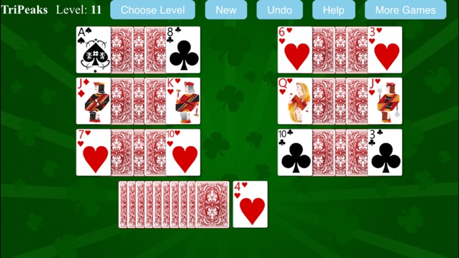 TriPeaks Solitaire Game