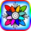 flower coloring book for kids and adult