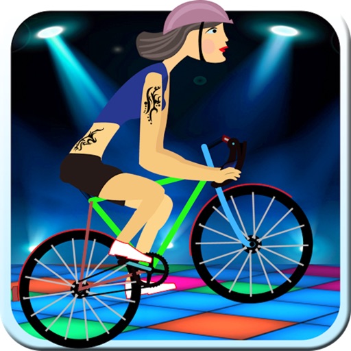 Night Club bicycle race - The cute girls challenge - Free Edition iOS App