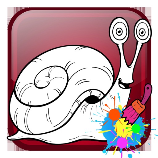 Snail Paint Game For Kid Icon