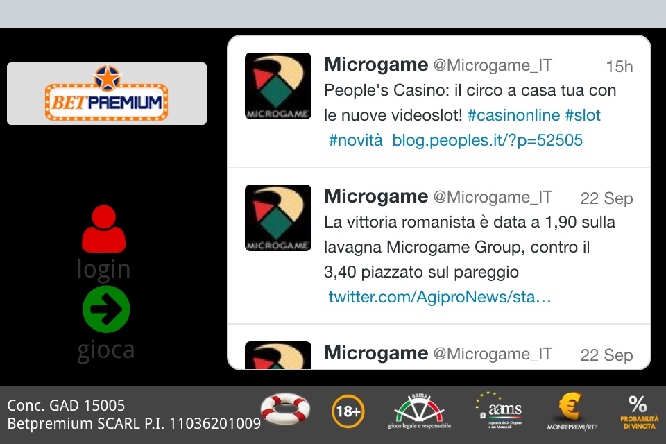 Betpremium Casinò screenshot 2