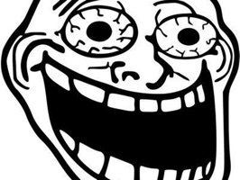 Troll face sticker for fun