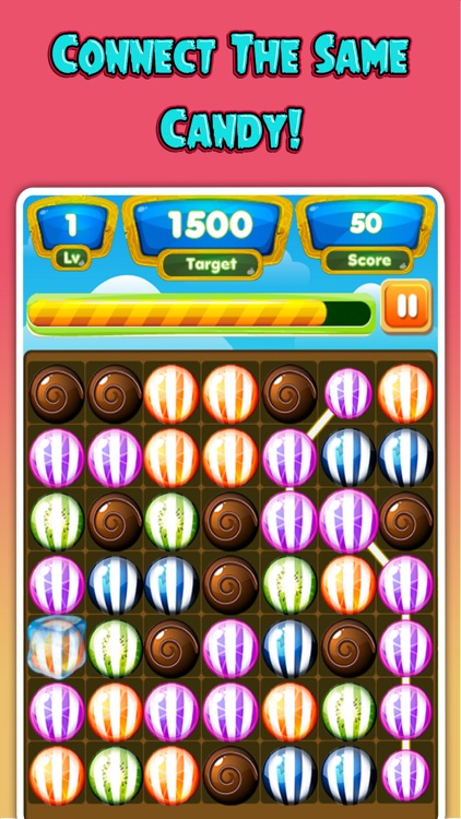 Candy Fruits Mania - Juicy Fruit Puzzle Connect