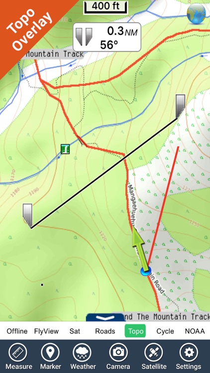 Tongariro National Park GPS charts Navigator
