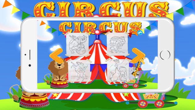 Circus Animal Coloring BookPages For Kids(圖3)-速報App