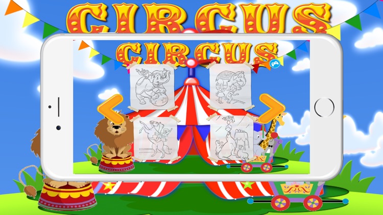 Circus Animal Coloring BookPages For Kids