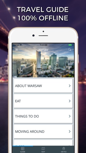 Warsaw Travel Guide with Offline Street Map(圖1)-速報App