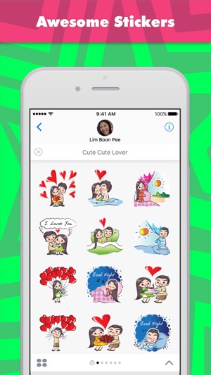 Cute Cute Lover stickers by wenpei(圖1)-速報App