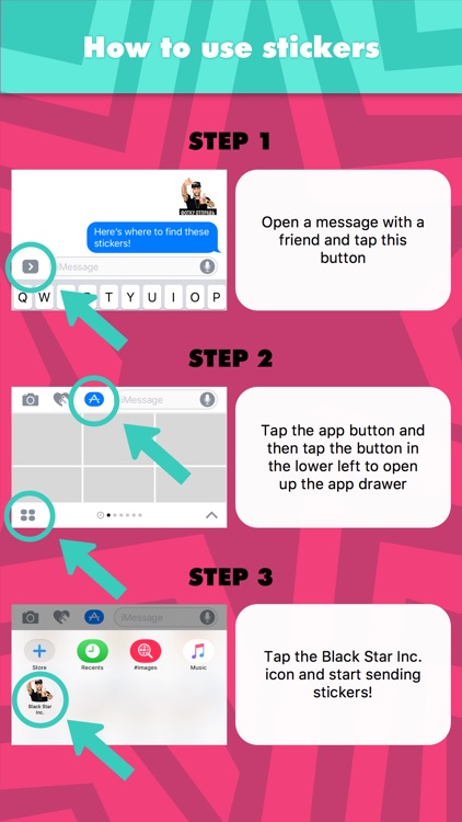 Black Star Inc. stickers by nazarovdesign