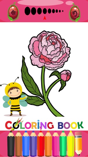 Flower Painting Coloring Page Flower For Preschool(圖3)-速報App