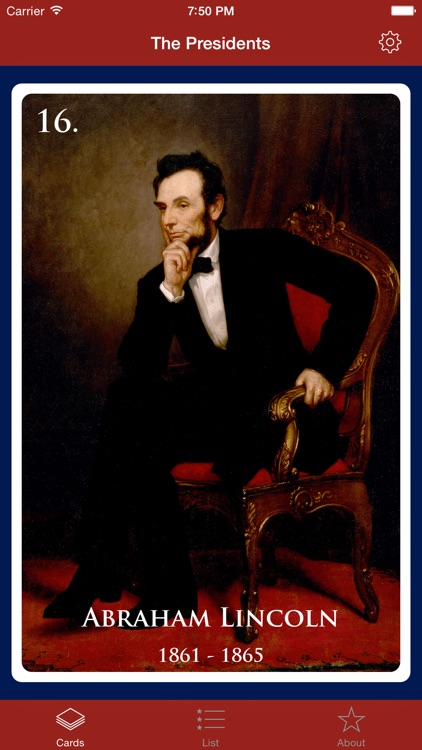 The Presidents - Flash Cards of US Presidents screenshot-4